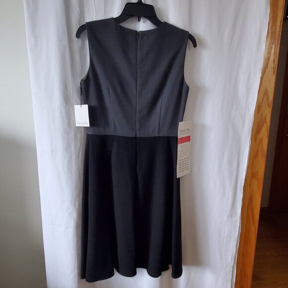 NWT! Vintage Calvin Klein Lined Dress Size: 4 - Picture 8 of 10